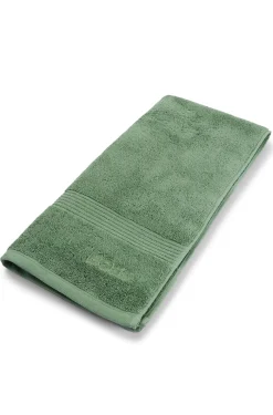 Cotton hand towel with embroidered logo