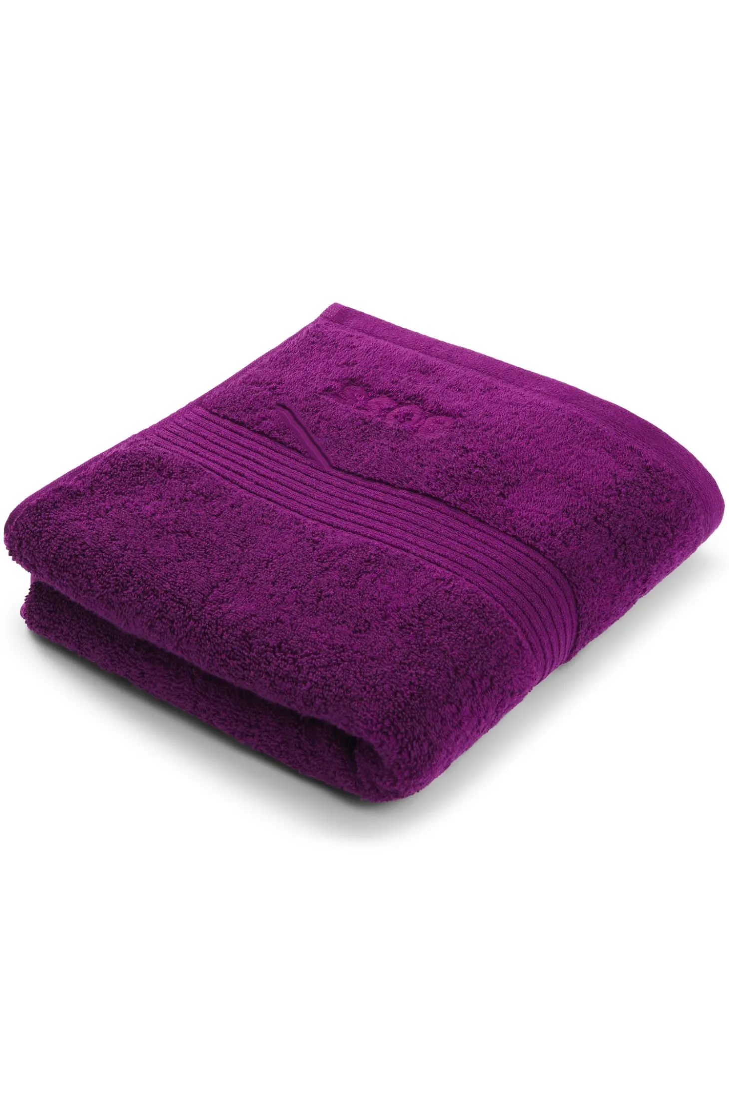 Cotton hand towel with embroidered logo
