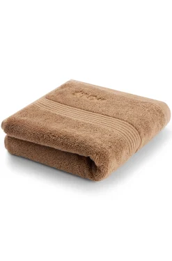 Cotton hand towel with embroidered logo