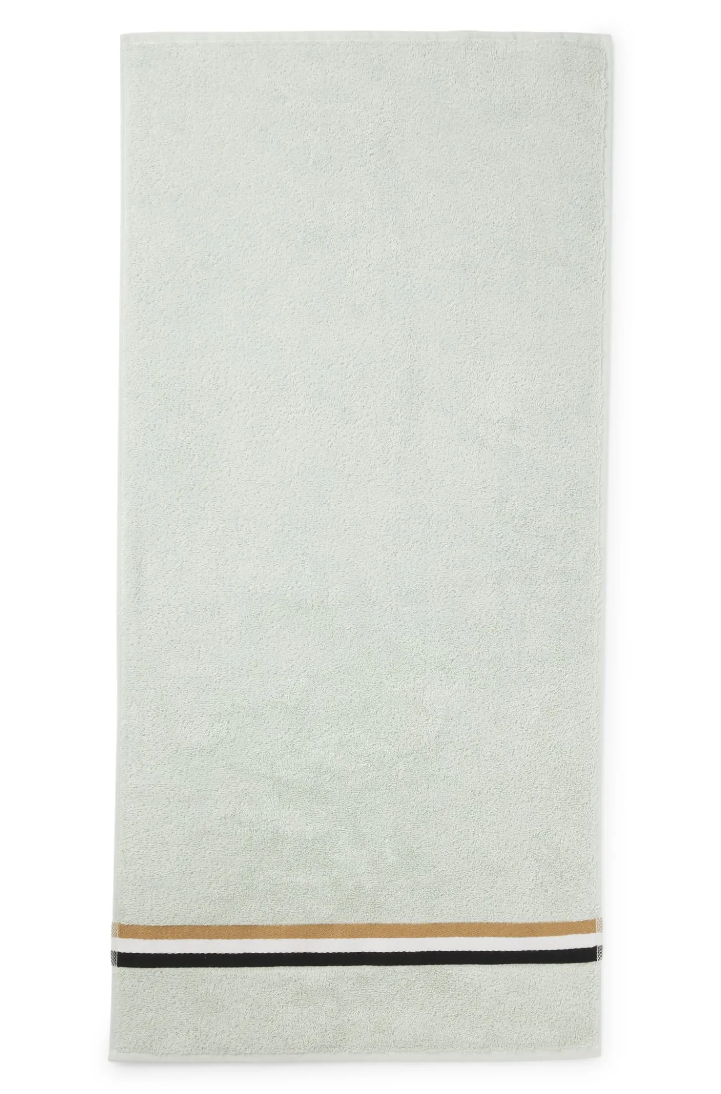 Cotton hand towel with signature stripe
