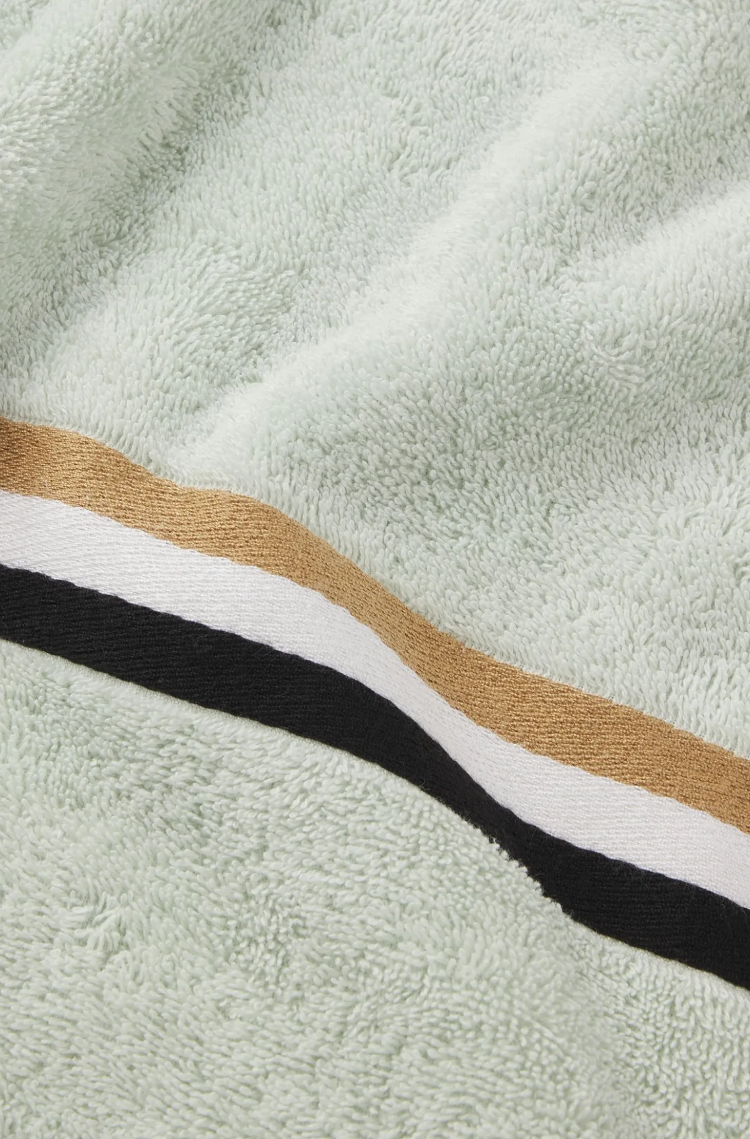 Cotton hand towel with signature stripe