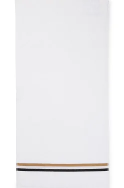 Cotton hand towel with signature stripe