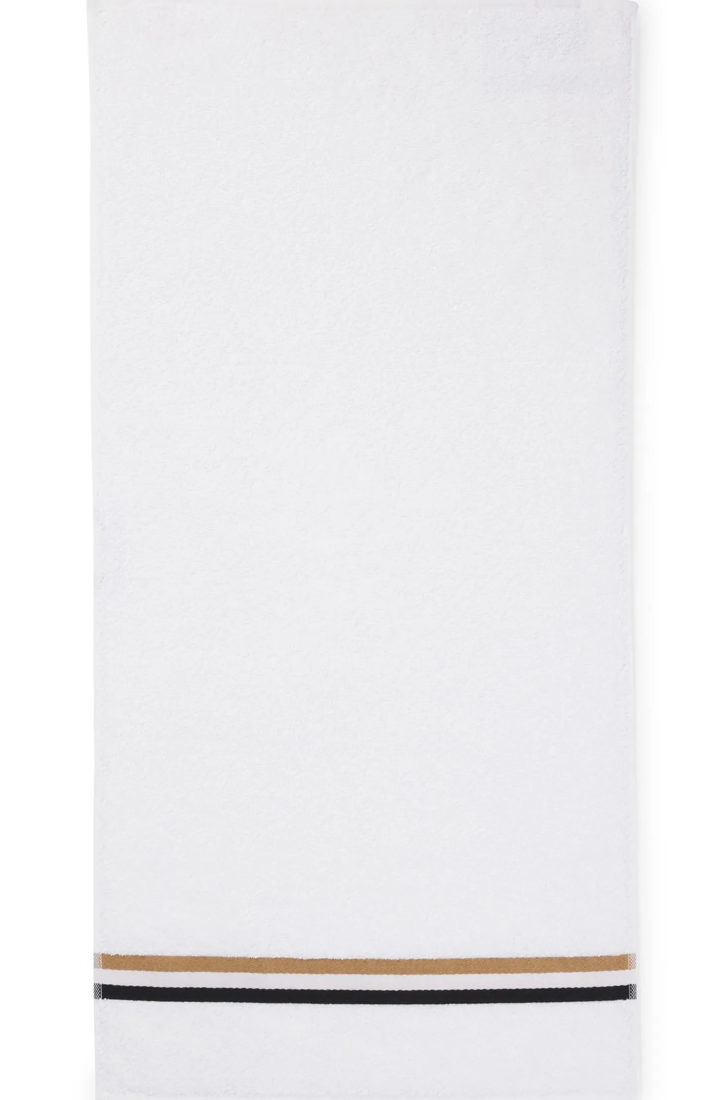 Cotton hand towel with signature stripe