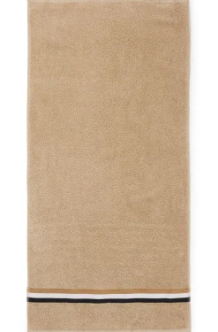 Cotton hand towel with signature stripe