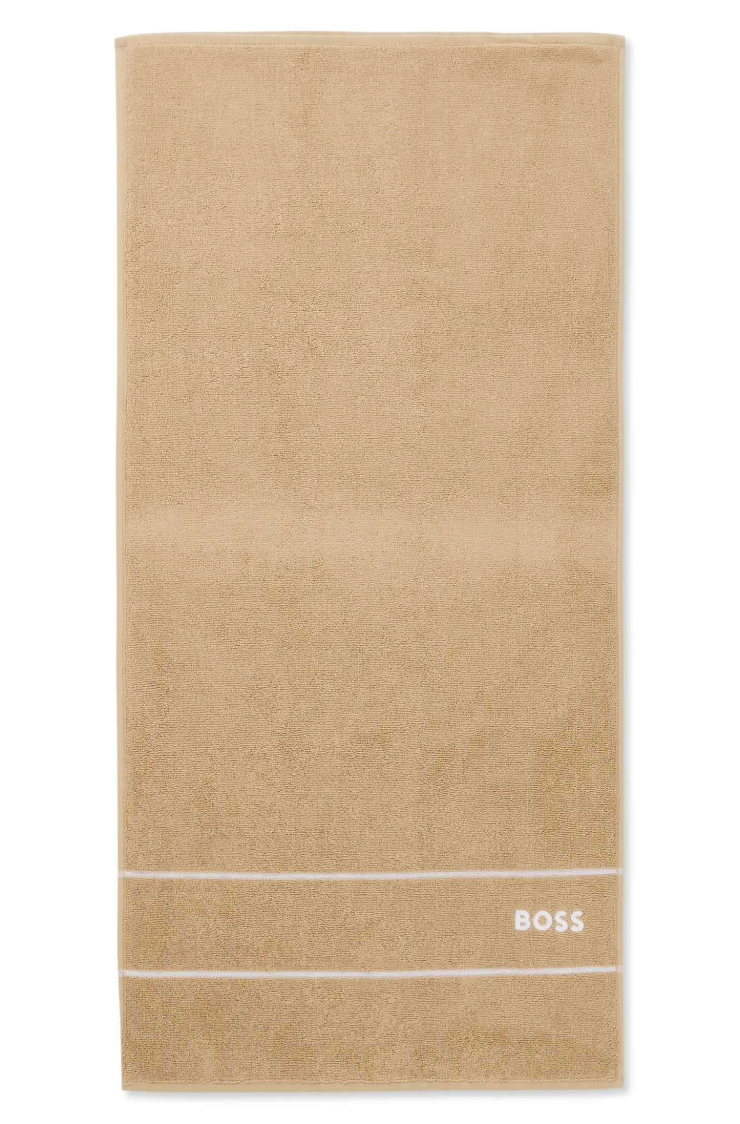 Cotton hand towel with white logo embroidery