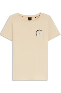 Cotton-jersey slim-fit T-shirt with printed artwork