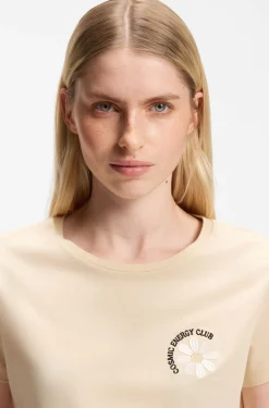 Cotton-jersey slim-fit T-shirt with printed artwork