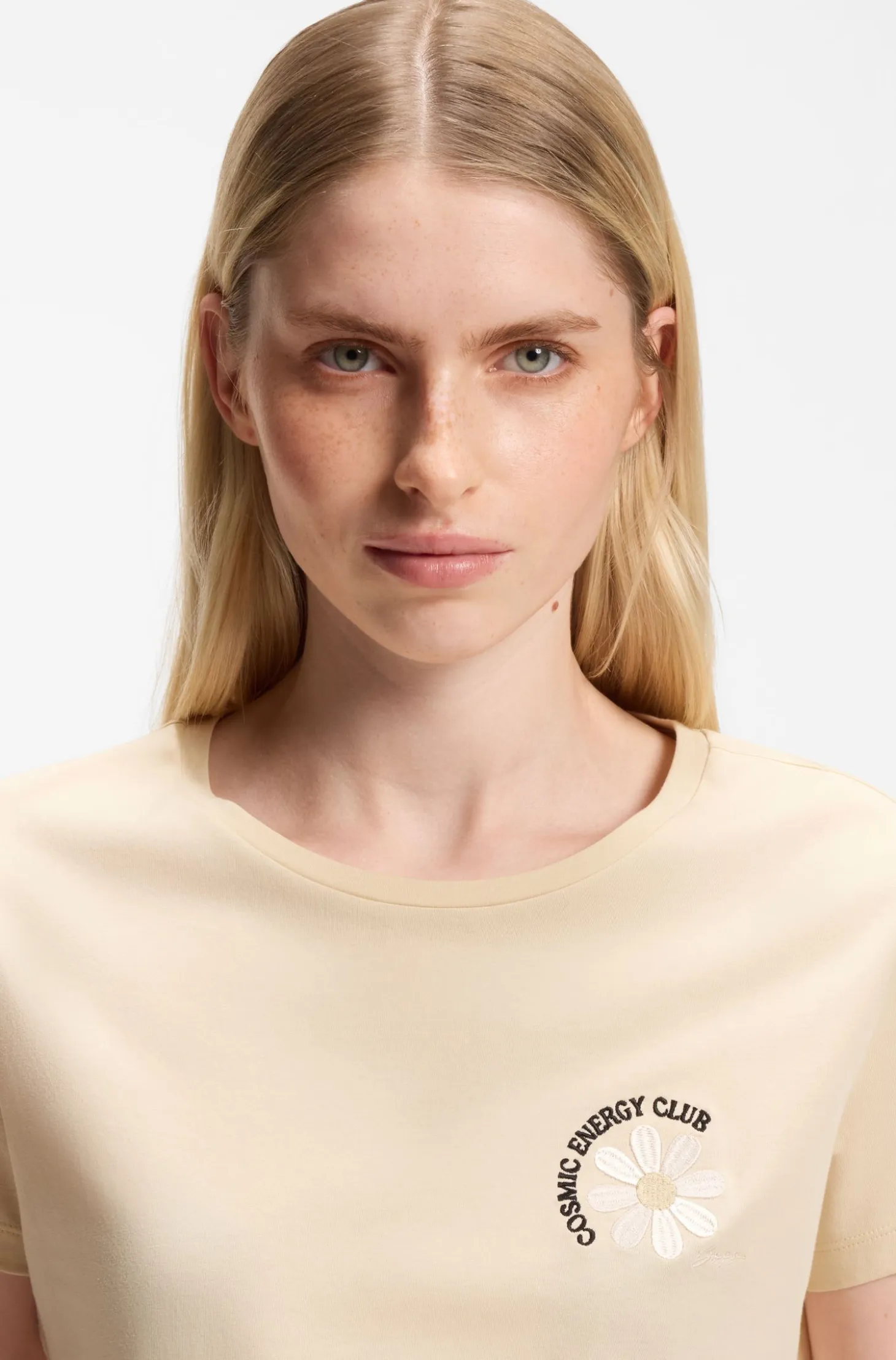 Cotton-jersey slim-fit T-shirt with printed artwork