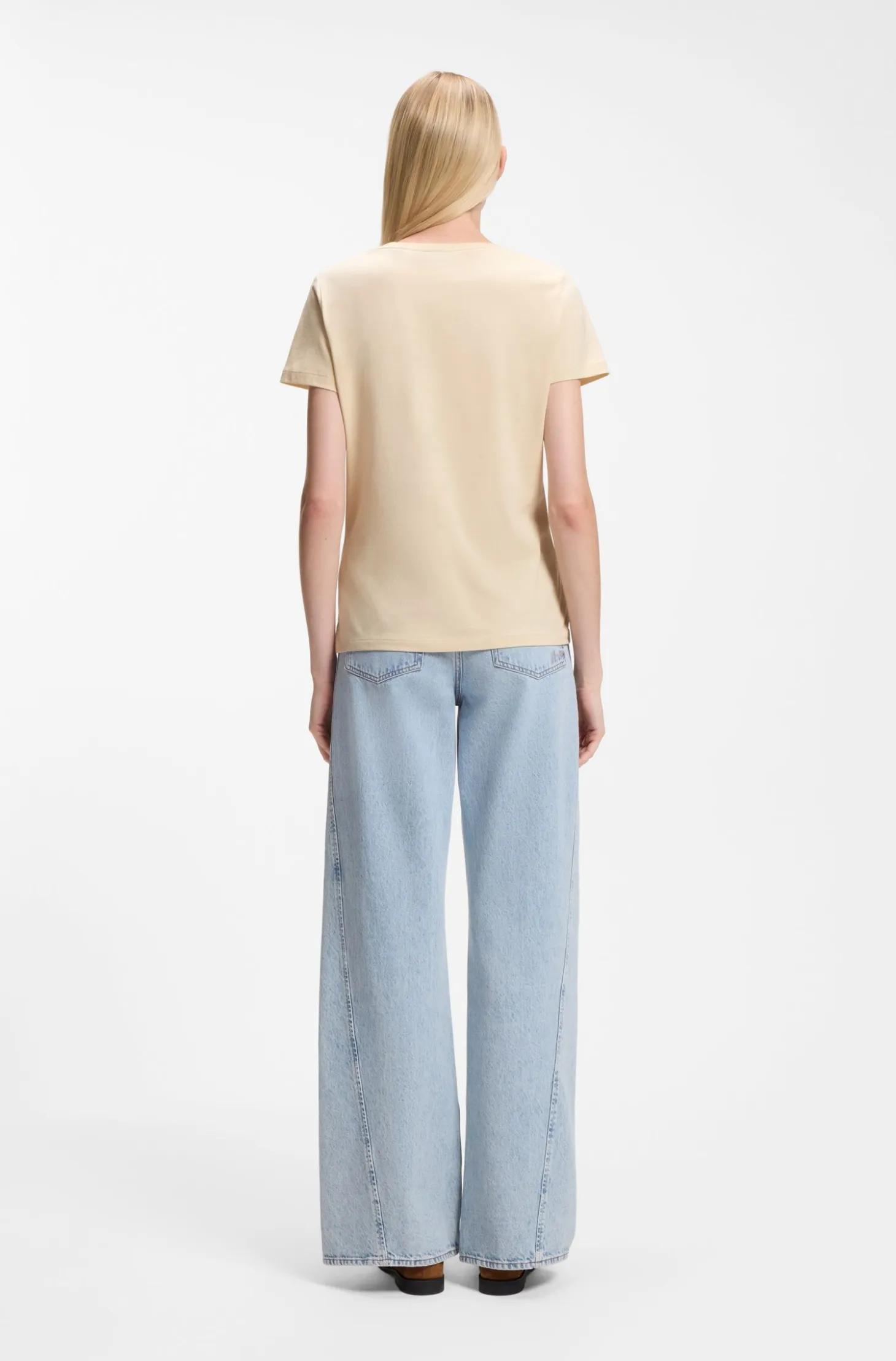 Cotton-jersey slim-fit T-shirt with printed artwork