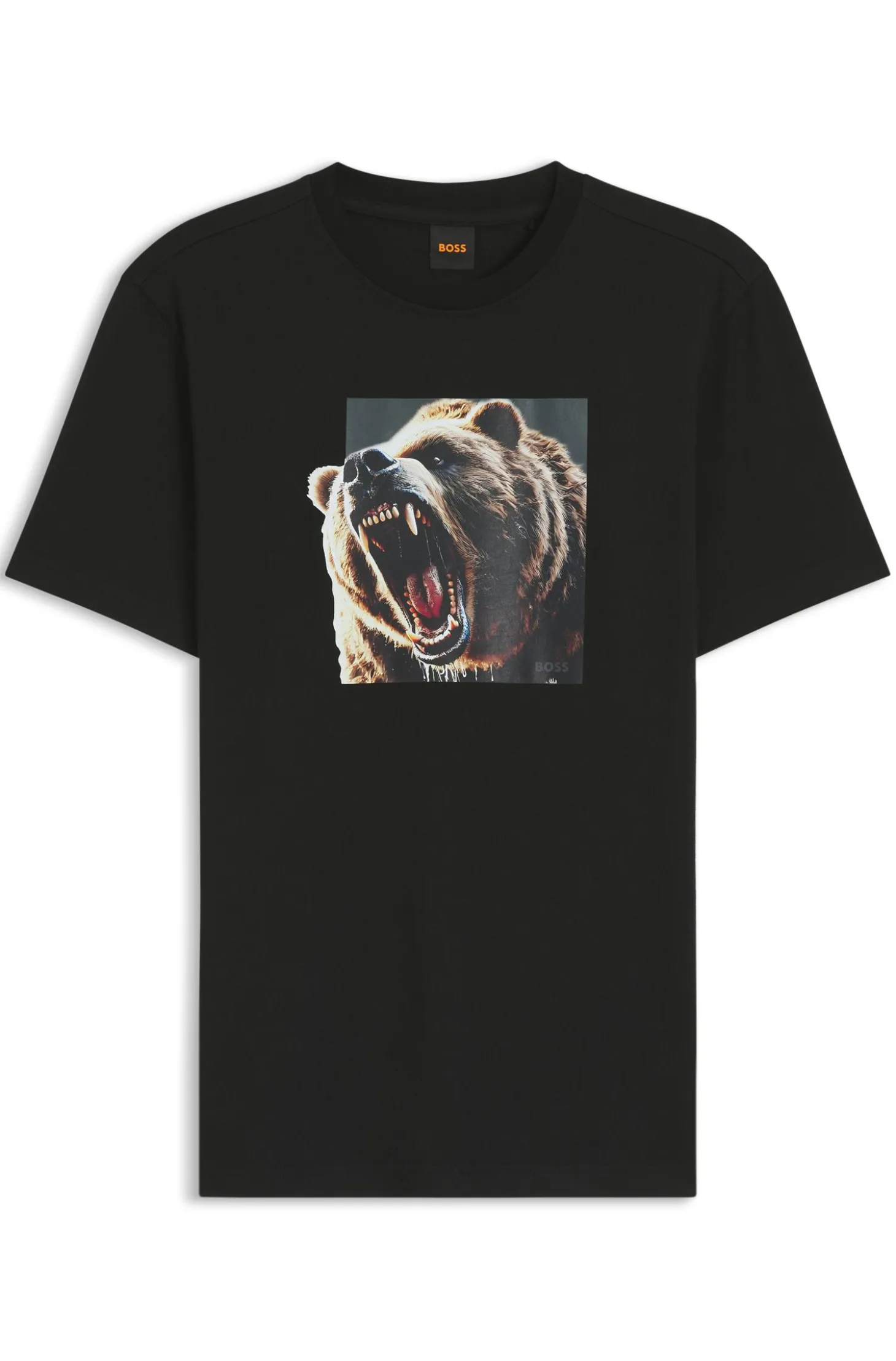 Cotton-jersey T-shirt with animal artwork