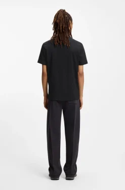 Cotton-jersey T-shirt with cobra print