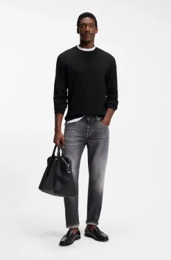 Cotton-jersey T-shirt with crew neck