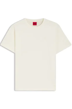 Cotton-jersey T-shirt with embroidered script logo