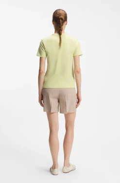 Cotton-jersey T-shirt with embroidered script logo