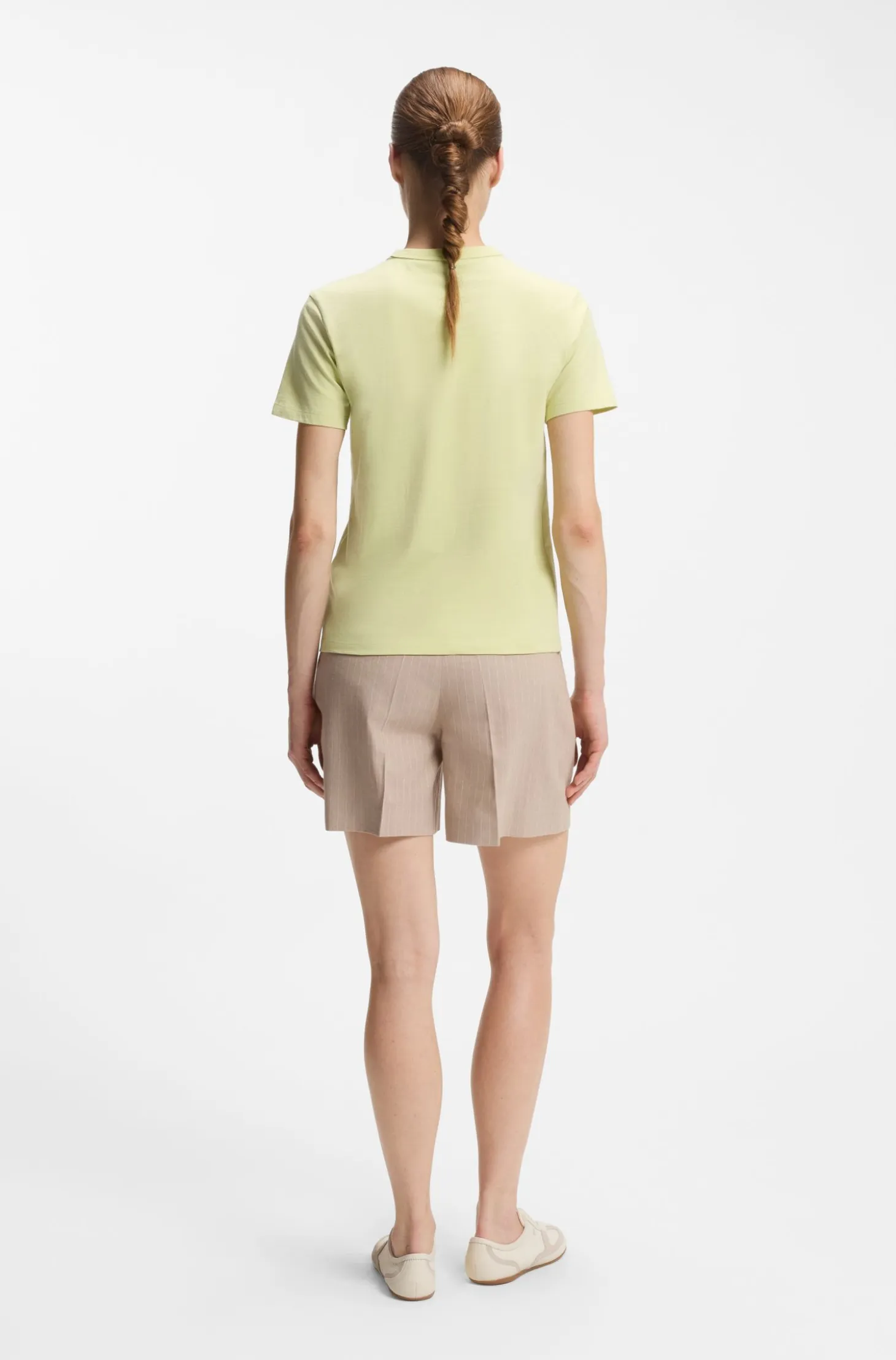 Cotton-jersey T-shirt with embroidered script logo