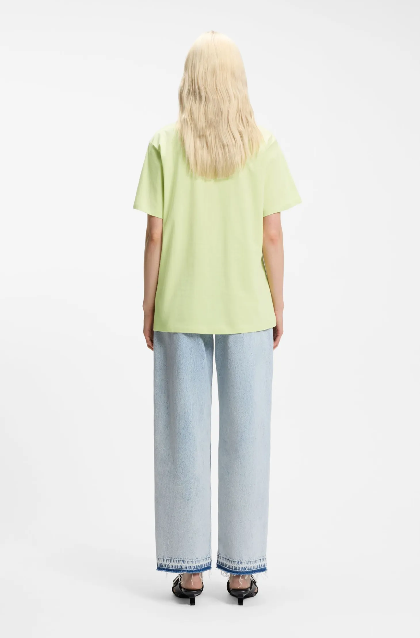 Cotton-jersey T-shirt with Happy HUGO logo