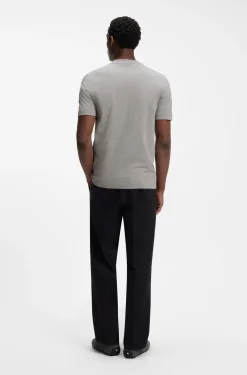 Cotton-jersey T-shirt with logo detail
