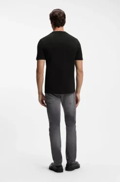 Cotton-jersey T-shirt with logo artwork