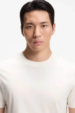 Cotton-jersey T-shirt with logo detail