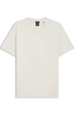 Cotton-jersey T-shirt with logo detail