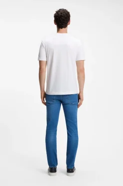 Cotton-jersey T-shirt with logo detail