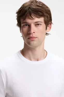 Cotton-jersey T-shirt with logo detail