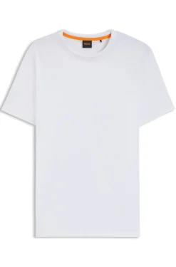 Cotton-jersey T-shirt with logo detail