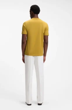 Cotton-jersey T-shirt with logo detail