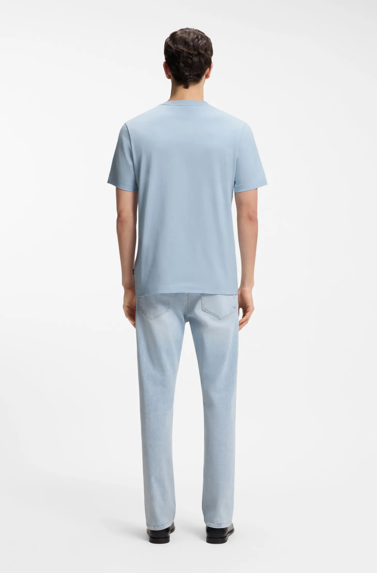 Cotton-jersey T-shirt with logo detail