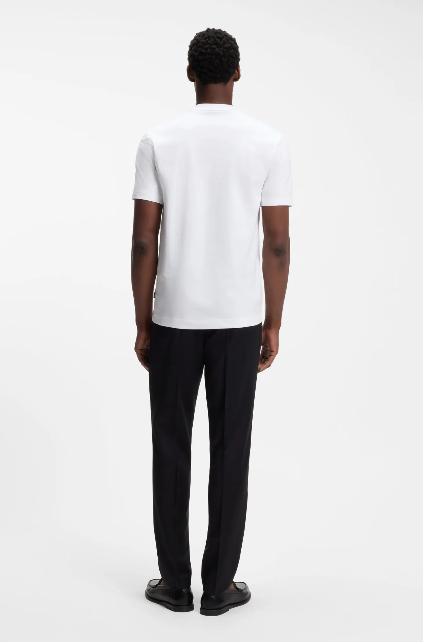 Cotton-jersey T-shirt with logo detail