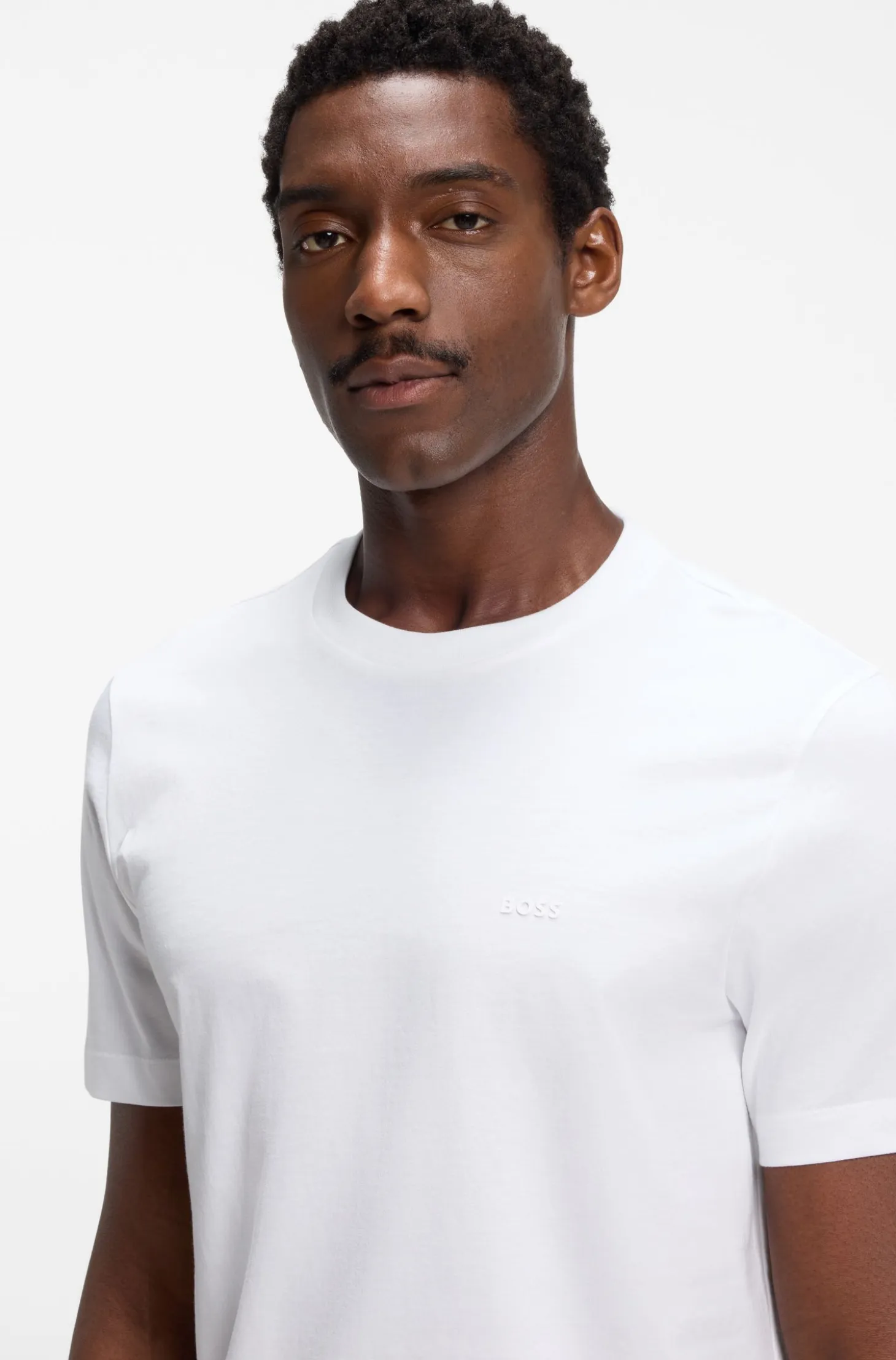 Cotton-jersey T-shirt with logo detail