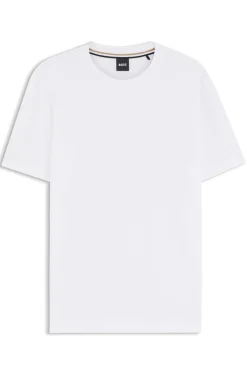 Cotton-jersey T-shirt with logo detail