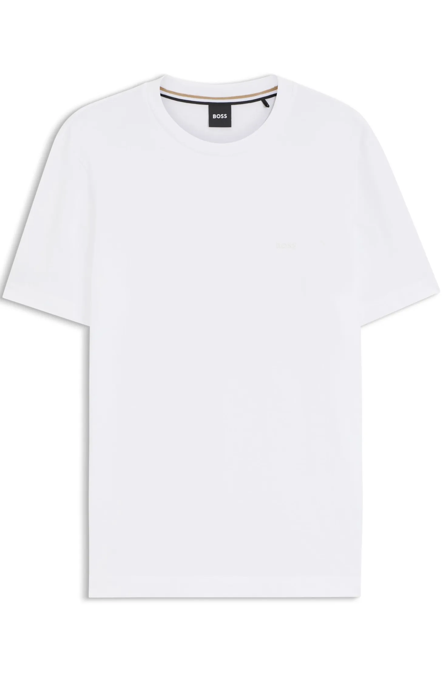Cotton-jersey T-shirt with logo detail
