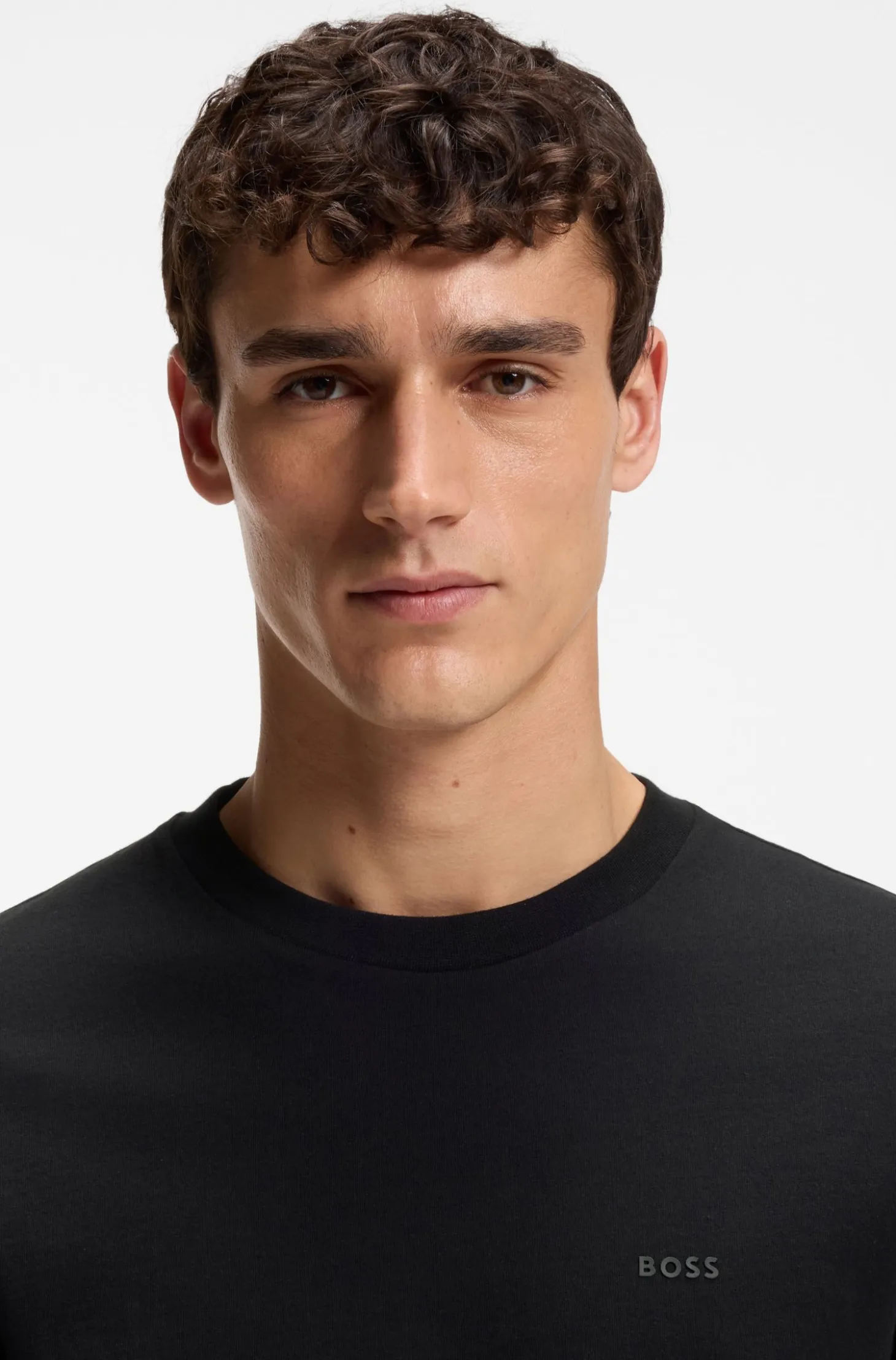 Cotton-jersey T-shirt with logo detail