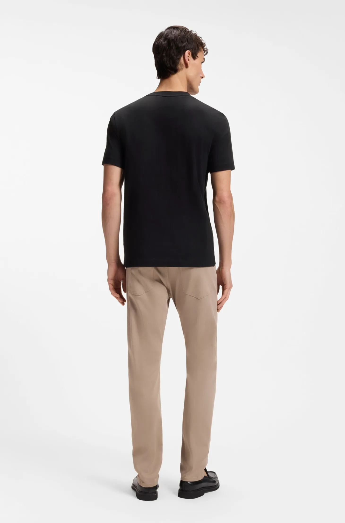 Cotton-jersey T-shirt with logo detail