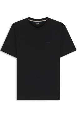 Cotton-jersey T-shirt with logo detail