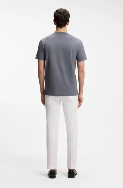 Cotton-jersey T-shirt with logo detail