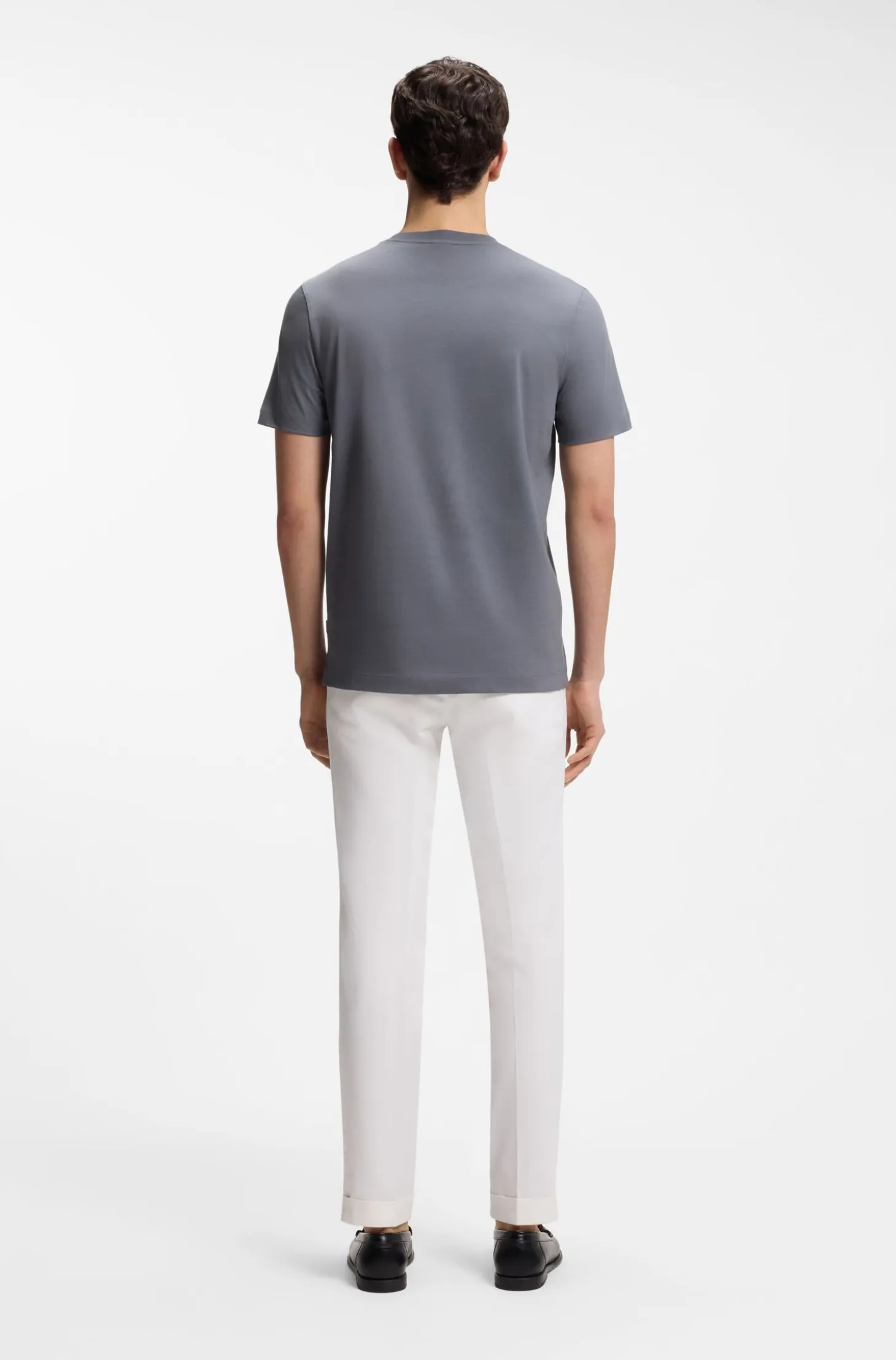 Cotton-jersey T-shirt with logo detail