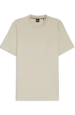 Cotton-jersey T-shirt with logo detail