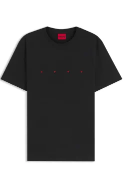 Cotton-jersey T-shirt with logo detail