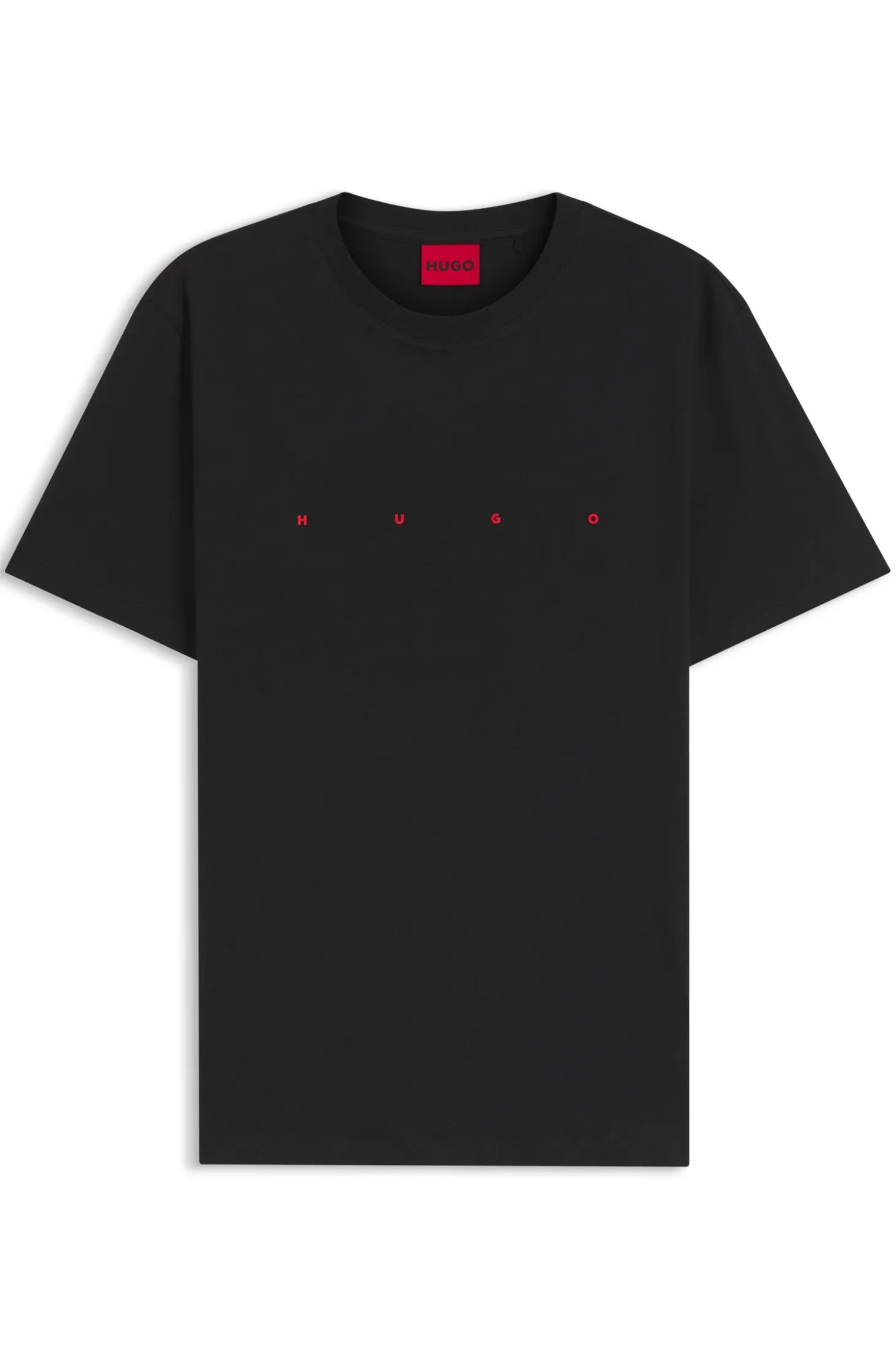 Cotton-jersey T-shirt with logo detail