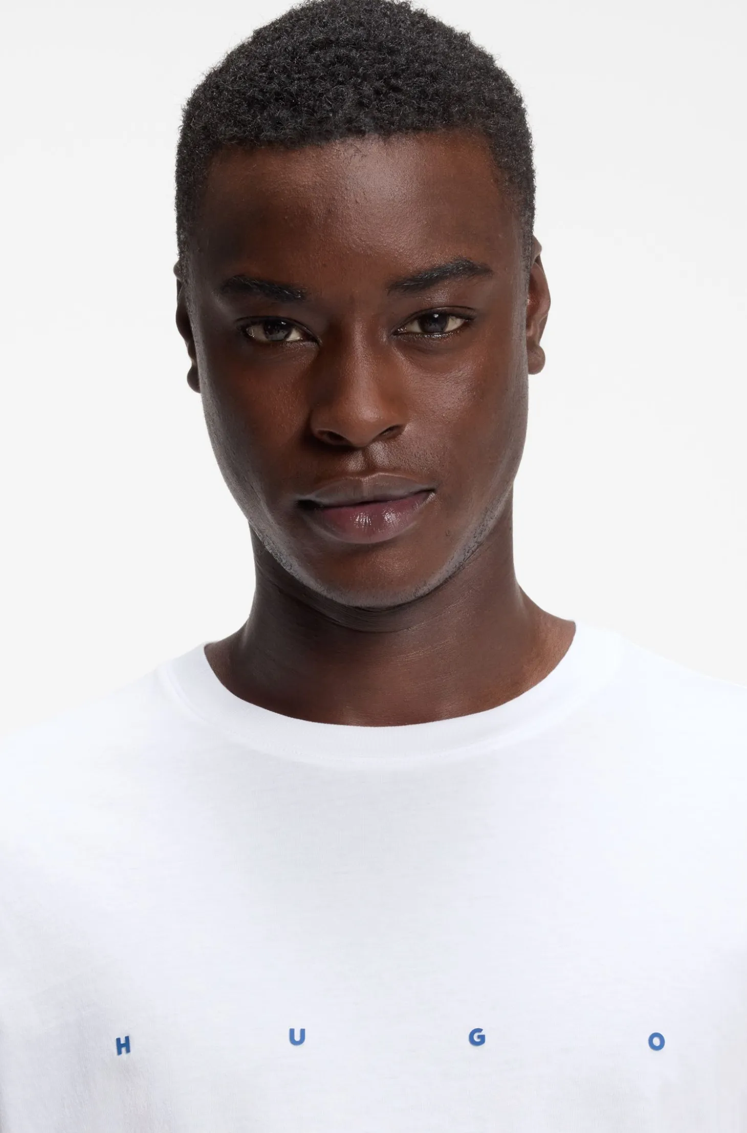 Cotton-jersey T-shirt with logo detail