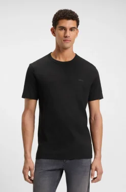 Cotton-jersey T-shirt with logo detail
