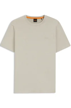 Cotton-jersey T-shirt with logo detail