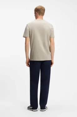 Cotton-jersey T-shirt with logo detail