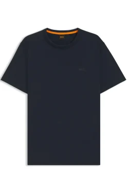 Cotton-jersey T-shirt with logo detail