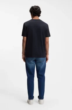 Cotton-jersey T-shirt with logo artwork