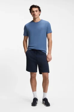 Cotton-jersey T-shirt with logo patch