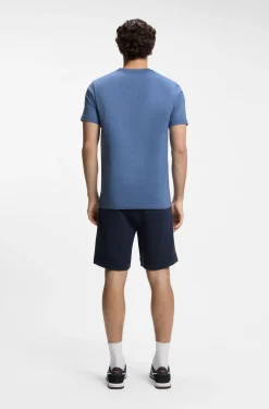Cotton-jersey T-shirt with logo patch