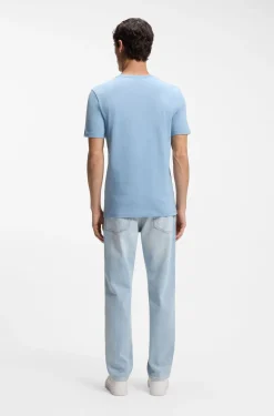 Cotton-jersey T-shirt with logo patch